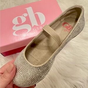 GB Girls Silver Ballet Flats